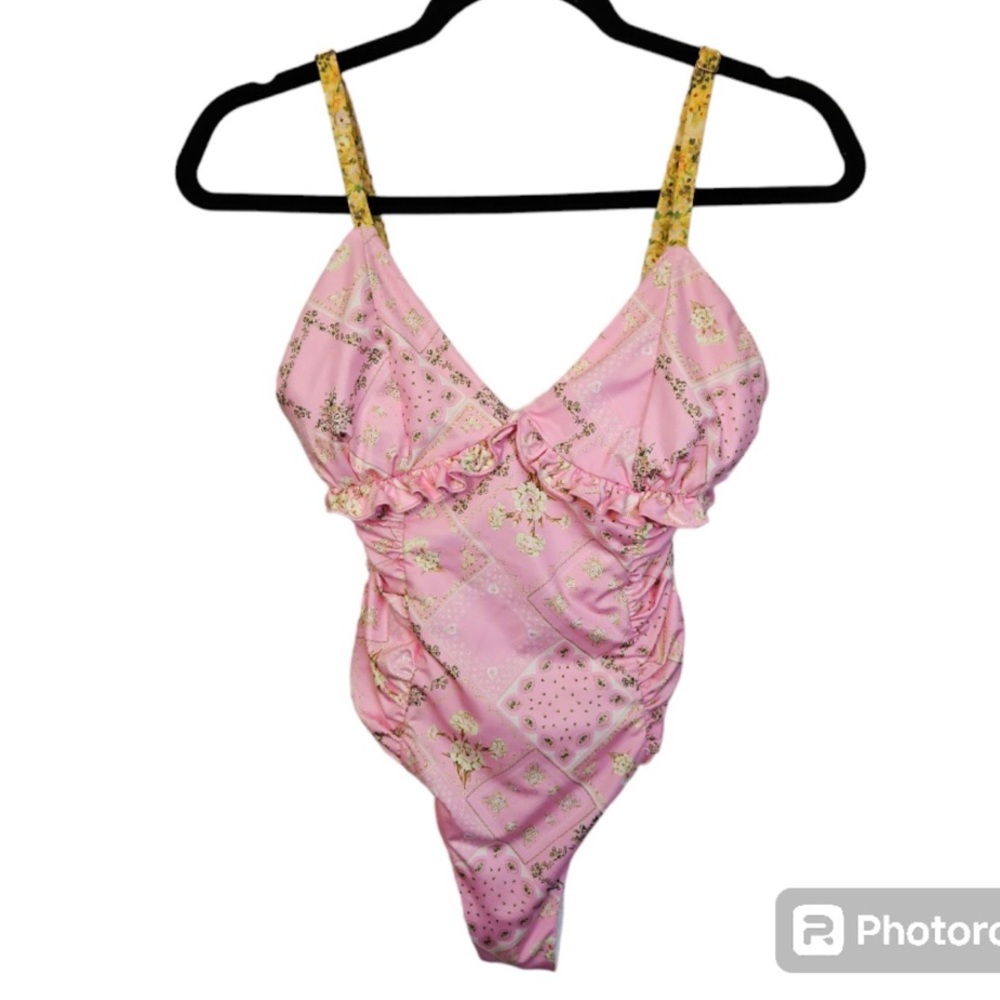 Loveshackfancy Delaney One Piece Swim Suit size small